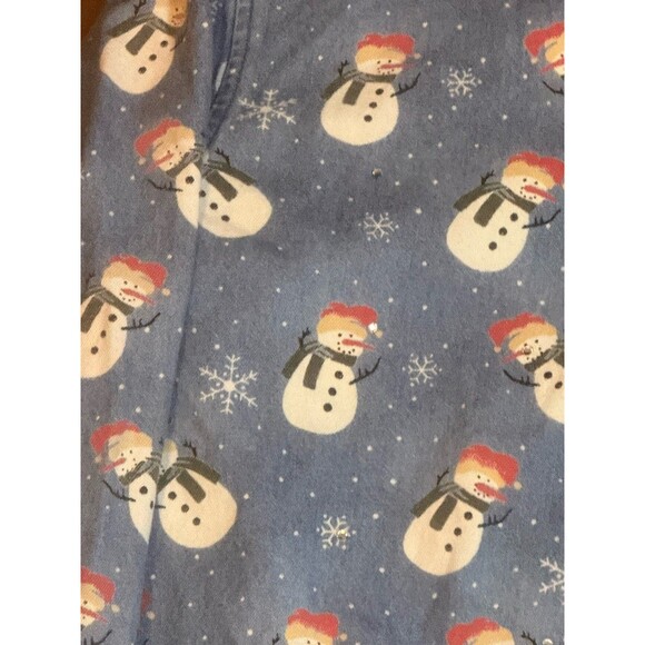 The Quacker Factory Women’s Snowman Button Up Denim Shirt Small Winter Cotton - Picture 3 of 6